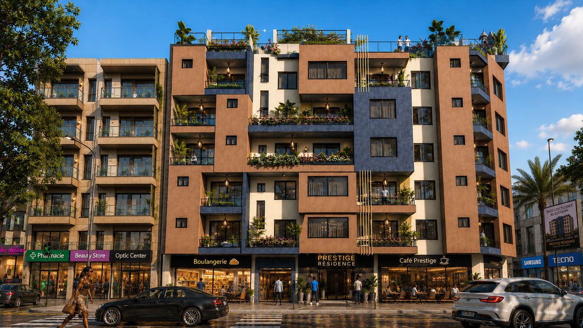 Immeuble mixte — commerces et logements